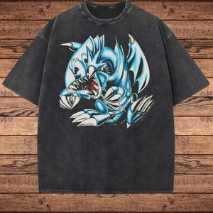 Vintage Anime Shirt, Retro Washed Japanese Graphic Tee, Oversized Manga T-Shirt, Unisex Acid Wash Streetwear, Otaku Aesthetic