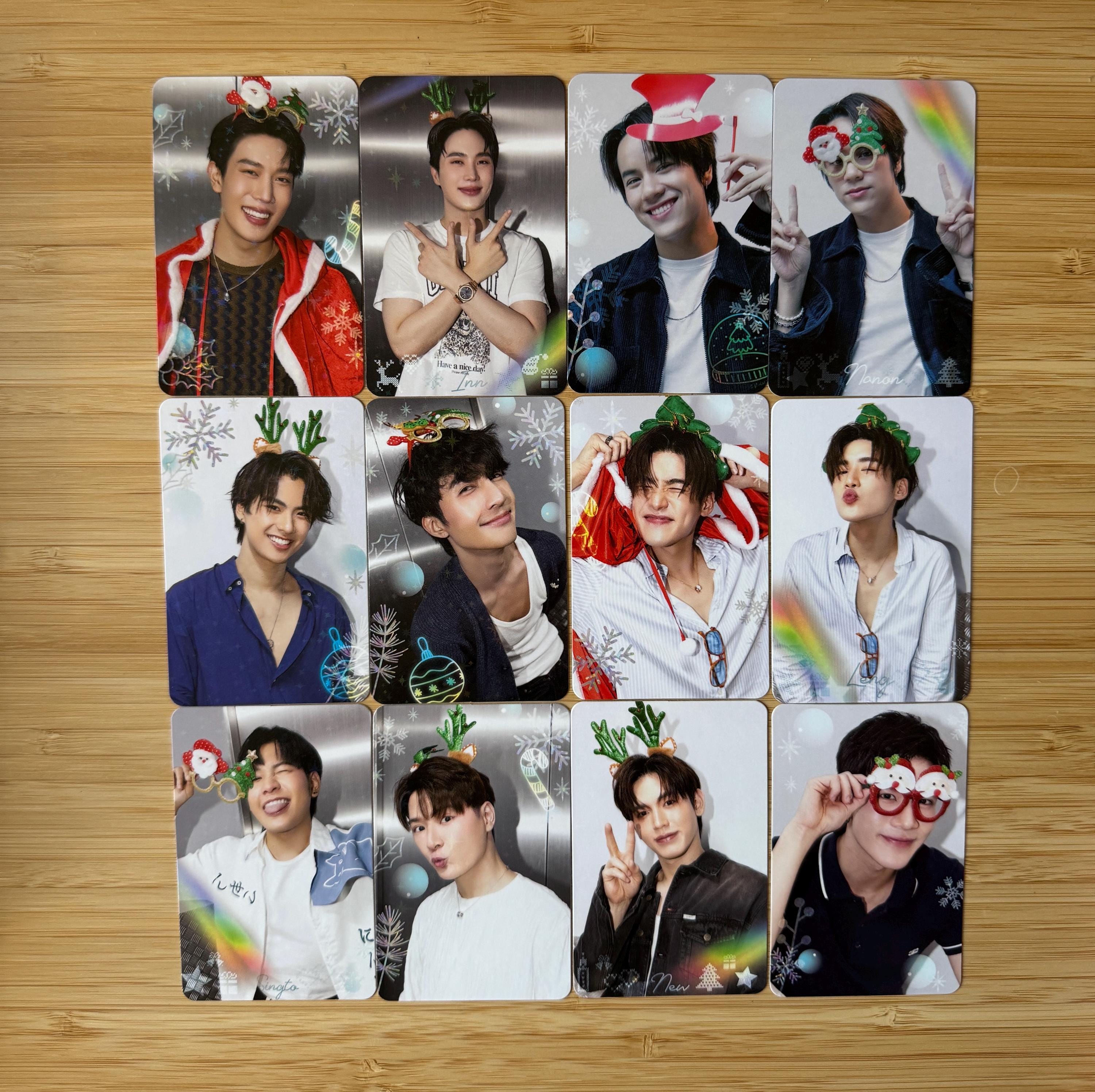 GMMTV Merch BOYS Christmas Collectible Cards Gasha Keychain
