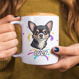 Personalized Dog Mug with Photo & Name – Custom Gift for Dog Lovers – Funny Pet Mug for Dog Owner
