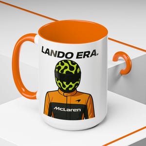 Lando Norris Mug, McLaren F1 Gift, Formula 1 Mug for Him Her, Lando Norris Merch, F1 Gifts, Racing Fan Coffee Cup, Redbull, Ferrari