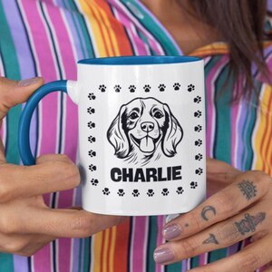 Personalized Dog Mug with Name – Dog Mom or Dad Gift – Pet Memorial Coffee Cup – Custom Dog Gift Idea