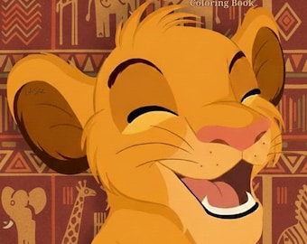 Coloring book. Coloring book for kids. Coloring Pages. Kids activity book. Creative for kids. Stickers. The Lion King