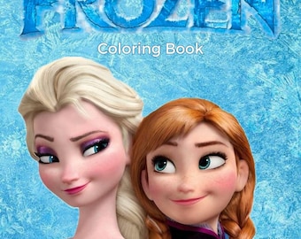 Coloring book. Coloring book for kids. Coloring Pages. Kids activity book. Creative for kids. Stickers. Frozen. Creative coloring for kids