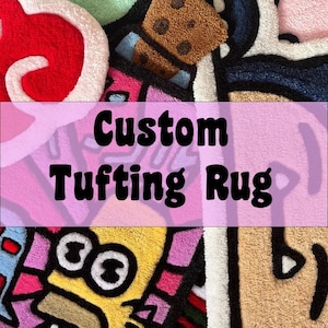 Taking Request Handmade Custom Rugs!!!! Anime, Pets, Characters, Personalized, Design Cartoon Wall Tufted, And Logo 2D 3D Decoration