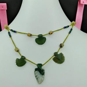 Natural Nephrite Jade Pendant – Handmade Green Jade Amulet Necklace – Calming Stone Jewelry – Gift of Healing and Protection