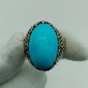Handsome Men&#39;s Turquoise Ring – Natural Stone Jewelry