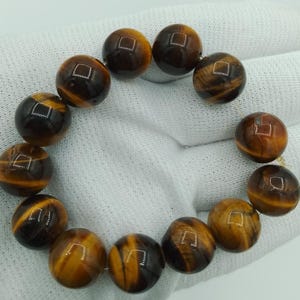 Tiger Eye Bracelet – Natural Stone Beaded Bracelet – Grounding Crystal Jewelry