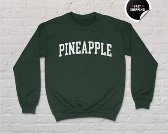 Sudadera de piña, camiseta de piña, regalo de fruta tropical, sudadera de verano, sudadera de playa, ropa de vacaciones, sudadera unisex