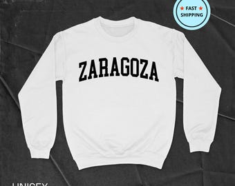 Zaragoza Sweatshirt, Zaragoza Hemd, Spanien Geschenk, Zaragoza Hoodie, Spanisches Hemd, Zaragoza Souvenir