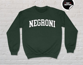 Negroni Sweatshirt, Negroni Shirt, Cocktail Lover Gift, Italian Aperitif Crewneck, Negroni Hoodie, Unisex Sweatshirt, Bartender Shirt