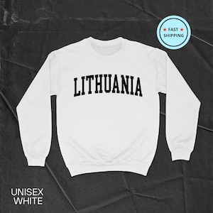 Lithuania Sweatshirt, Lithuania Shirt, Baltic Gift, Lithuania Hoodie, Europe Shirt, Lithuania Souvenir, Unisex Sweatshirt