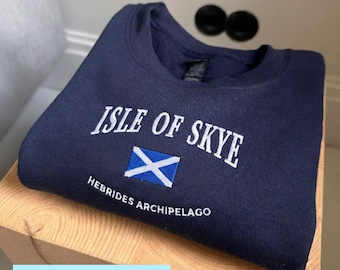 Isle Of Skye Sweatshirt, Isle Of Skye Stickerei, Schottland Geschenk, Schottland Souvenir, Schottland Shirt, Schottland Sweatshirt