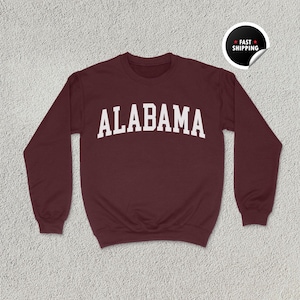 Sweatshirt Alabama, shirt Alabama, VS cadeau, zuidelijke reizen, Alabama ronde hals, unisex sweater, hoodie Alabama, shirt Amerika