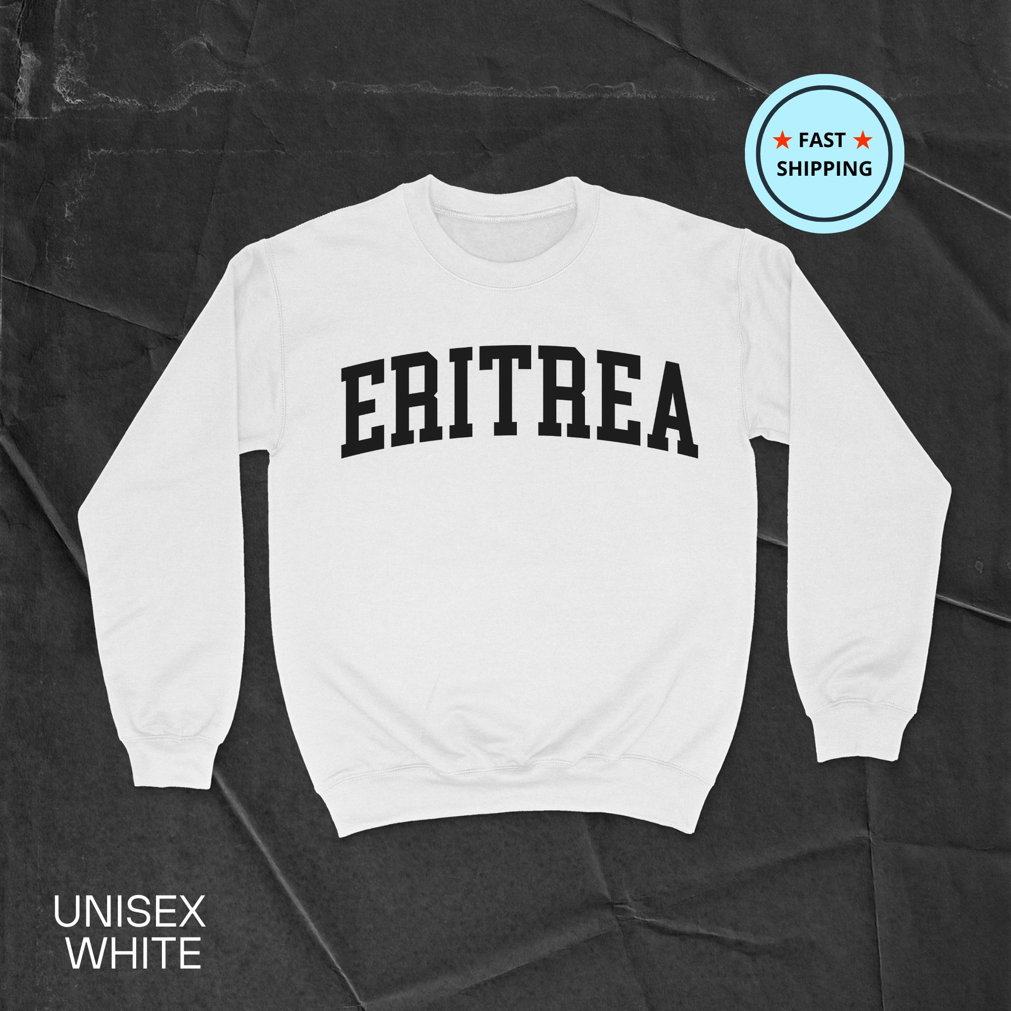 Eritrea Flag Men's Sports Hoodie - Black Polyester Hooded Sweatshirt With Kangaroo Pocket - View #8