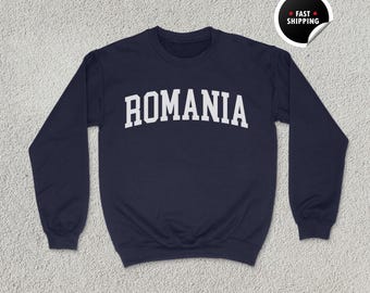 Romania Sweatshirt, Romania Shirt, Eastern Europe Gift, Romania Hoodie, Travel Lover Shirt, Romanian Souvenir, Romania Unisex Sweatshirt