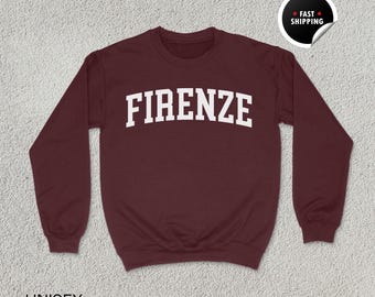 Sudadera de Florencia, camiseta de Florencia, regalo de Italia, sudadera con capucha de Florencia, camiseta de Italia, recuerdo de Florencia, Florencia, sudadera de Italia, camiseta de Florencia