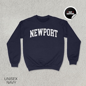 Sudadera de Newport, camiseta de Newport, regalo de EE. UU., cuello redondo de Rhode Island, sudadera con capucha de Newport, sudadera unisex, camiseta de Rhode Island, camiseta de la Costa Este