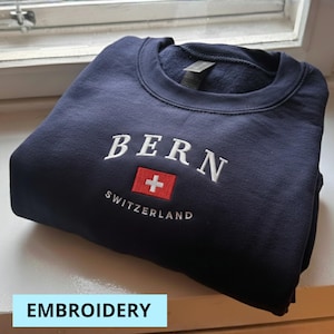 Bern-tröja, Bern-skjorta, Schweiz-present, Bern-hoodie, schweizisk skjorta, Bern-souvenir, unisex-tröja