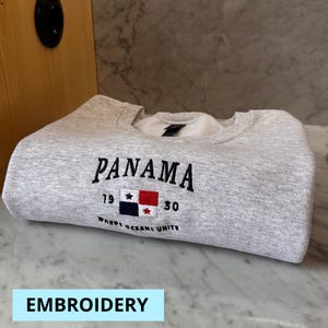Panama Sweatshirt, Panama Shirt, Panama,Embroidery, Panama Gift, Shirt, Panama Hoodie, T-shirt, Sweatshirt, Central America