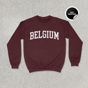 Belgien Sweatshirt, Belgien Shirt, Belgien Geschenk, Reiseliebhaber, Belgien Rundhalsausschnitt, Unisex Sweatshirt, Belgien Hoodie, Europa Shirt