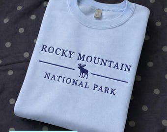Rocky Mountain Sweatshirt, Rocky Mountain Shirt, National Park Crewneck, Colorado Shirt