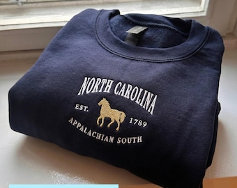 Bluza z kapturem Karolina Północna, bluza z okrągłym dekoltem Southern State, bluza z kapturem Karolina Północna, koszulka Karolina Północna