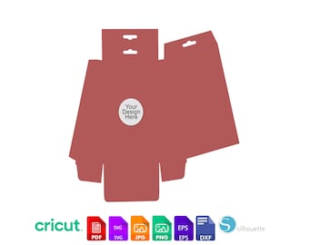 Hanging Triangular Box Template | SVG Cut File for Cricut & Silhouette