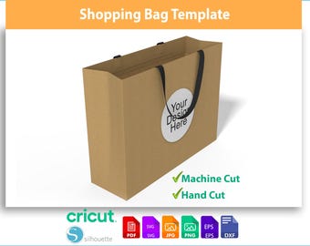 Shopping Bag Vorlage | Cut Datei für Cricut & Silhouette
