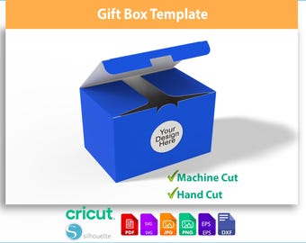 Gift Box Template | Storage Box with Lid | Cut File Download