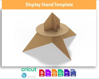 Display Stand Template - Product Display Box - DIY Cardboard Display - Digital Download