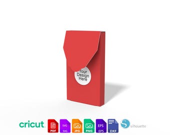 Karte Box Vorlage | Umschlag Stil SVG Schnittdatei