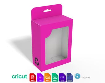 Gift Box SVG Template | Tall Gable Box for Birthday & Holiday Favors | Instant Download PDF