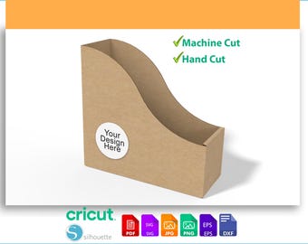 Buch Box Vorlage | Buchcover Schnittdatei für Cricut & Silhouette