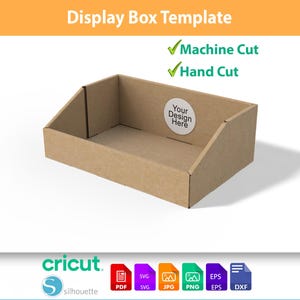 Modèle de boîte de présentation pour plan de travail | Présentoir de vente au détail SVG PDF | Téléchargement instantané