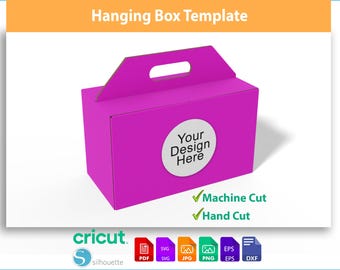 Kraft Box With Handle | DIY Gift Box Template | Digital Download