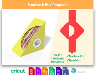 Fast Food Sandwich Box | SVG Cut File | Digital Download