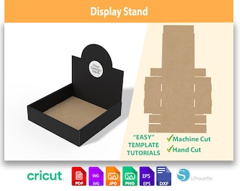Paper Display Stand Template | Easy Fold SVG File
