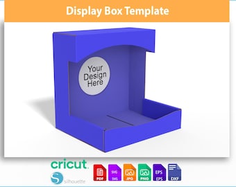 Display Box Template SVG | Single Side Retail Box | Party & Gift Box