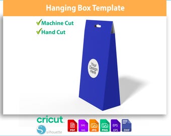 Hängende dreieckige Box-Vorlage | SVG-Schnittdatei für Cricut & Silhouette