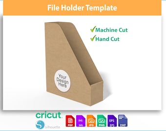 File Folders & Magazine Holder Template | DIY Printable Organizer
