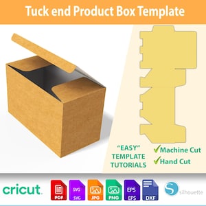 Product Box Template SVG - DXF Cutting File | Packaging Box Designs | Instant Download