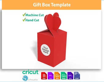 Apple Christmas Gift Box Template | DIY Favor Box (Digital Download)