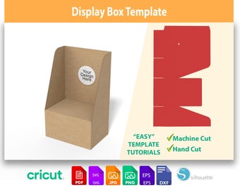 Product Display Box SVG | Retail Counter Stand Template