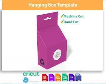 Hanging Box Template: DIY Product Packaging (Digital Download)
