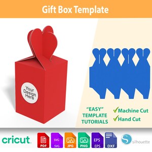 DIY Christmas Gift Box | Apple Box Template | Holiday Gift Box SVG | Printable Favor Box