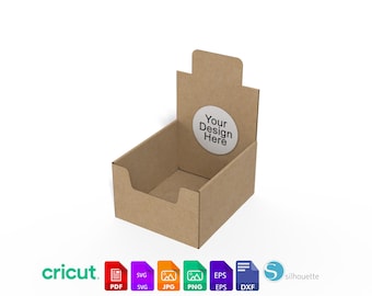 Printable Display Box Template | Product Display Stand SVG | Easy-to-Cut Packaging
