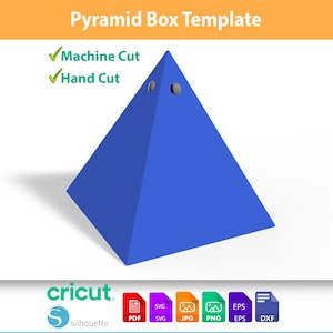 Pyramid Gift Box Template – Exploding Polygonal Favor Box (SVG, PDF)