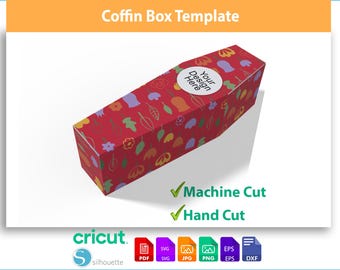 Halloween Coffin Box Template: SVG, PDF (Digital Download)