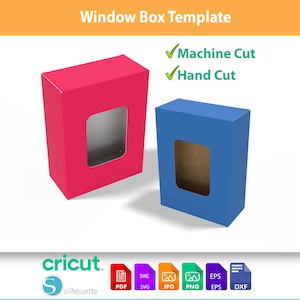 Window Box Template SVG - DXF Cutting File | Instant Download