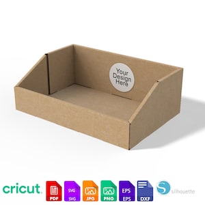 Display Box Template for Countertop | Retail Stand Display SVG PDF | Instant Download